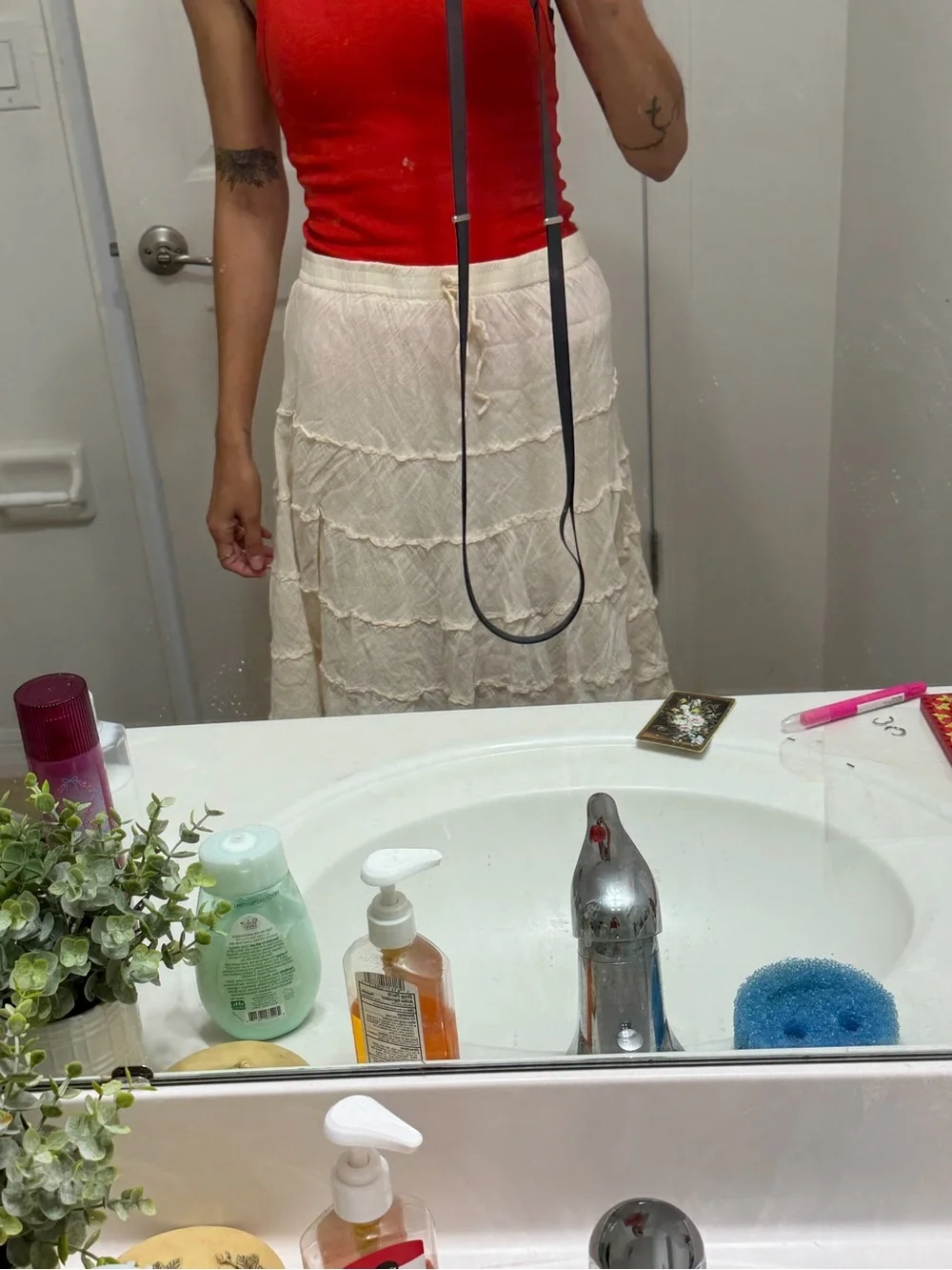 Mogul ivory tiered fairy maxi skirt ✶ boho prairie festival skirt